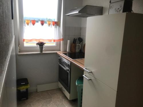 Kuchyň nebo kuchyňský kout v ubytování Ferienwohnung15 Ehrenfriedersdorf