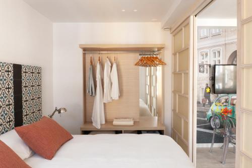 Tempat tidur dalam kamar di Eric Vökel Boutique Apartments - Copenhagen Suites