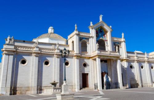 a large white building with a dome on top at B&B Home Sweet Home - Affitti Brevi Italia in Manfredonia