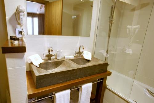 Koupelna v ubytování Hotel Palacio del Obispo
