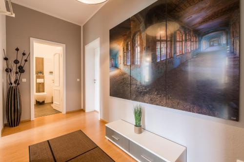 Koupelna v ubytování Pension-Leipzig-Süd