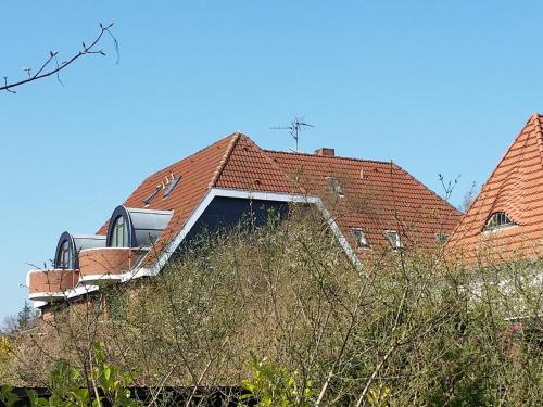 a house with a car on top of it at Schwalbennest in Lübeck