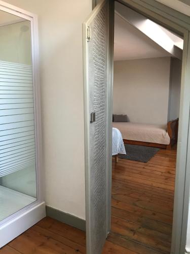 Postel nebo postele na pokoji v ubytování Abri du Passant