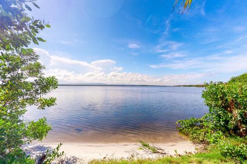 a view of a large body of water at Seahorse @ Swan Villas in Placencia Village