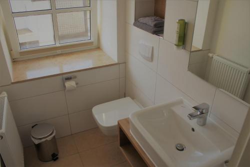 Koupelna v ubytování Hotel Eifelbräu