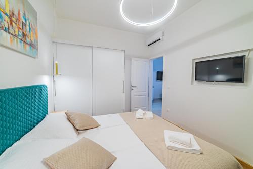 Katil atau katil-katil dalam bilik di Apartman Lena Centar