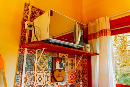 Dapur atau dapur kecil di Flats no Rosa