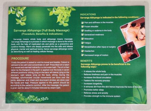 a brochure for a plant therapy program with flowers at Woodrose Resort in Kalpetta
