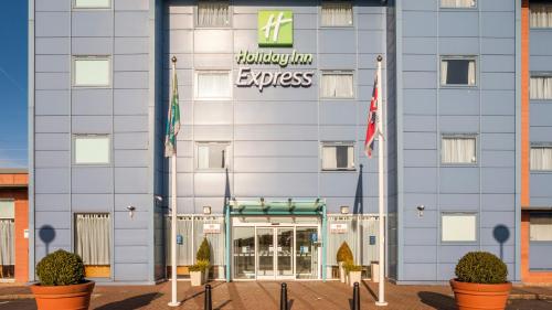 a rendering of the front of a hotel at Holiday Inn Express Oxford Kassam Stadium, an IHG Hotel in Oxford