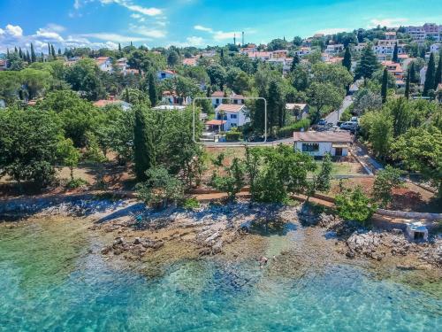 an aerial view of an island in a body of water at Holiday Home Natali by Interhome in Njivice