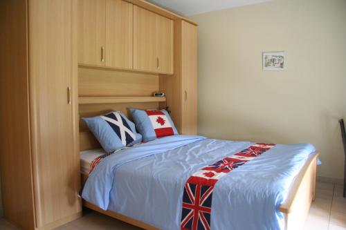 Cama o camas de una habitación en Hoeve Jadoul