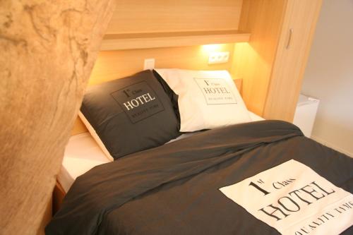 Cama o camas de una habitación en Hoeve Jadoul