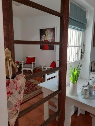 Posezení v ubytování Worcester Gallery Cottage