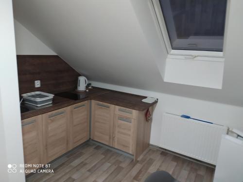 Apartmán u Davidaにあるキッチンまたは簡易キッチン