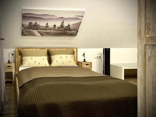 Postel nebo postele na pokoji v ubytování Dilger Apartments