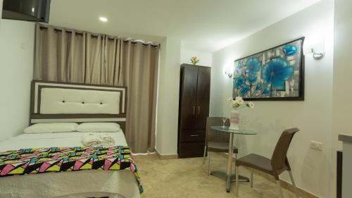 Ένα ή περισσότερα κρεβάτια σε δωμάτιο στο Hollywood Beach Suite