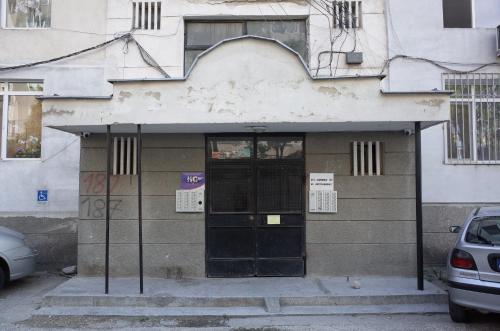 a building with a door in front of it at Sunset Smart Home in Varna City