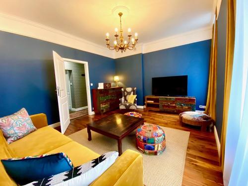 Χώρος καθιστικού στο Nordischer Hof Apartments, Free Parking