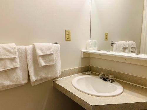 Ванная комната в Traveler's Motel Penticton