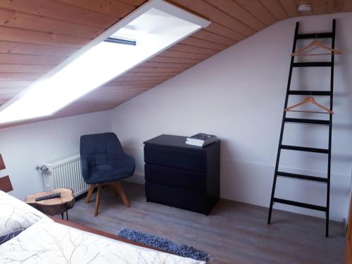 Televisyen dan/atau pusat hiburan di Ferienwohnung am Dachsberg, Bayerischer Wald