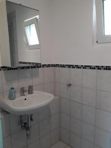 Salle de bains dans l'établissement Haus Emma