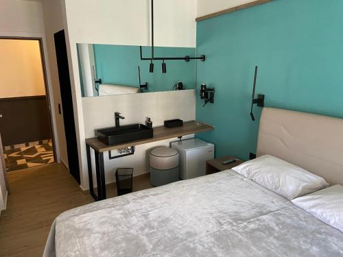 En eller flere senge i et værelse på Park Hotel