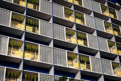 Das Gebäude in dem sich das Hotel befindet