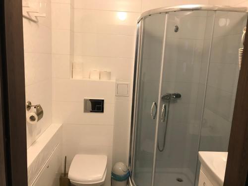 Ένα μπάνιο στο Apartamenty Mieszkaniowe Kadrema