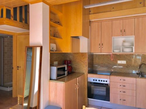 Kuchyň nebo kuchyňský kout v ubytování PROBER-CHAMOIX 68