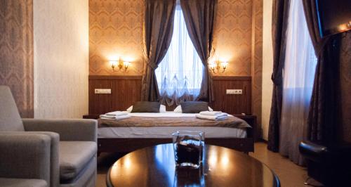 
Кровать или кровати в номере Гостиница Бродвей Москва
