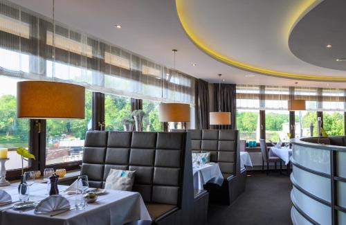 Posezení v ubytování Hotel am Wasserfall
