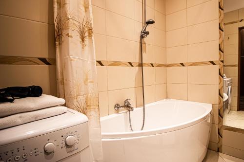 Kúpeľňa v ubytovaní Świętojańska Old Town Apartment