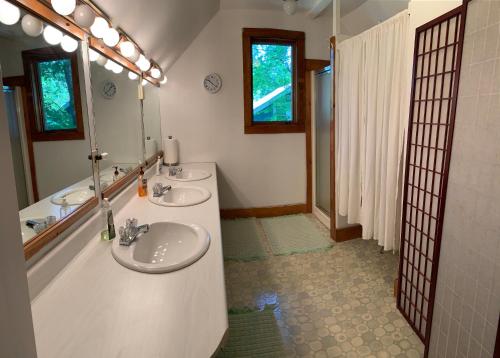 Phòng tắm tại Snowchasers Lodge