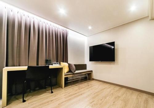 TV o dispositivi per l'intrattenimento presso Centro Hotel