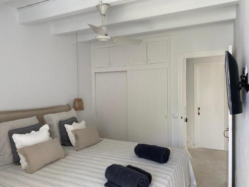 Ένα ή περισσότερα κρεβάτια σε δωμάτιο στο Es Chalet