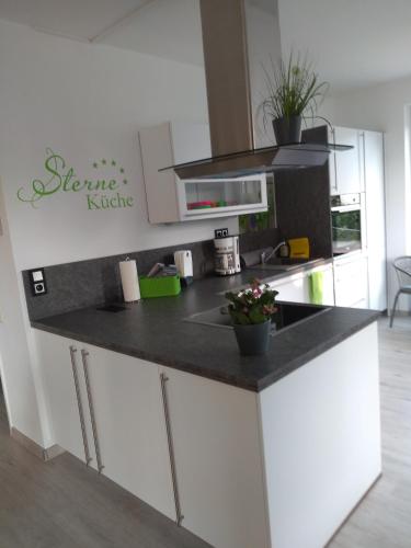 Dapur atau dapur kecil di Haus Malve Dahme