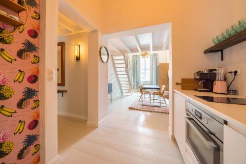Кухня или мини-кухня в Design Apartments -Innenstadt, Bäckerstr 8
