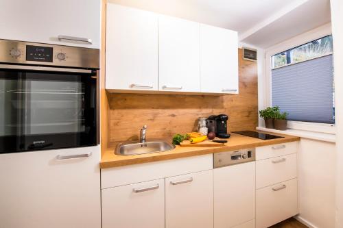 Küche/Küchenzeile in der Unterkunft Franzls Panorama Appartements