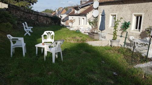 A patio or other outdoor area at Hotel De La Tour