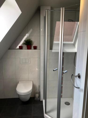 Ένα μπάνιο στο Ferienwohnung Kröner