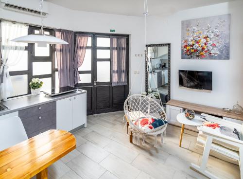 Kuchyň nebo kuchyňský kout v ubytování Apartment Tomas