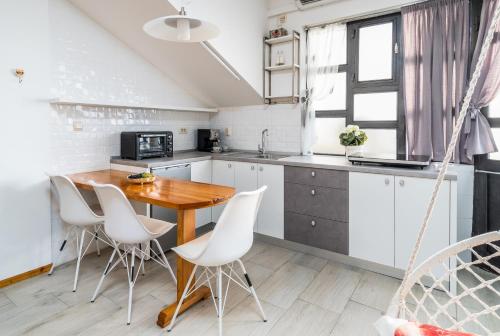 Kuchyň nebo kuchyňský kout v ubytování Apartment Tomas