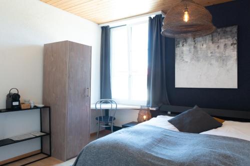 Postel nebo postele na pokoji v ubytování Hotel - Restaurant Waage
