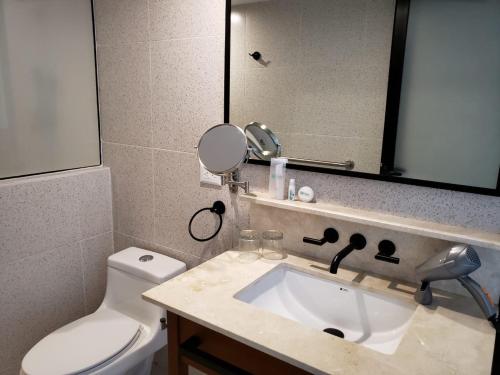 Koupelna v ubytování Mex Hoteles