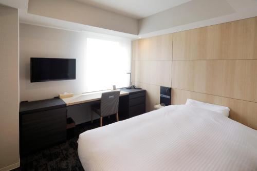 Μια τηλεόραση ή/και κέντρο ψυχαγωγίας στο JR Inn Sapporo Kita 2 Jo