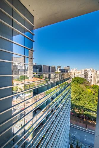 a view from the balcony of a tall building at 360 República in São Paulo