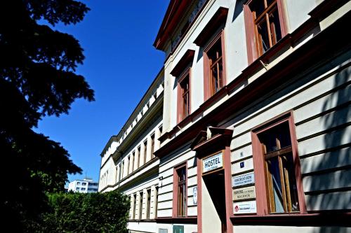 a building with a door on the side of it at Hostel U Sv. Štěpána in Litoměřice