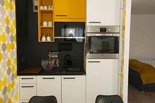 Joanna Apartment - Schwetzingen tesisinde mutfak veya mini mutfak