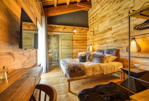 Posezení v ubytování BAITA MAORE luxury rooms & Spa