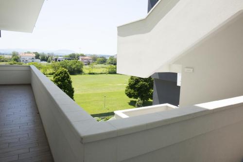a view from the balcony of a house at Nero D'Avorio Aparthotel & SPA in Rimini